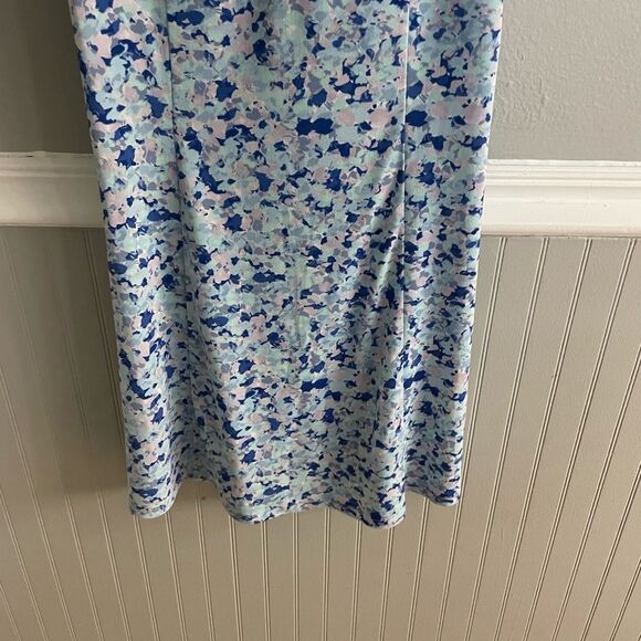 Women's Mango Blue Multi Color Floral Printed Mini Dress - Picture 5 of 13